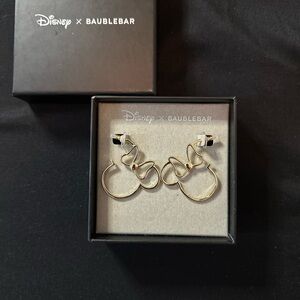 Disney x BaubleBar Gold Hoop Earrings